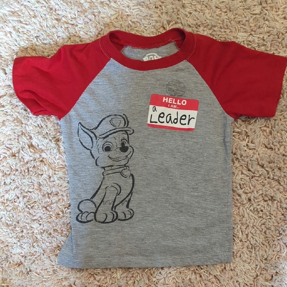 Paw Patrol Red and Gray Kids Shirt